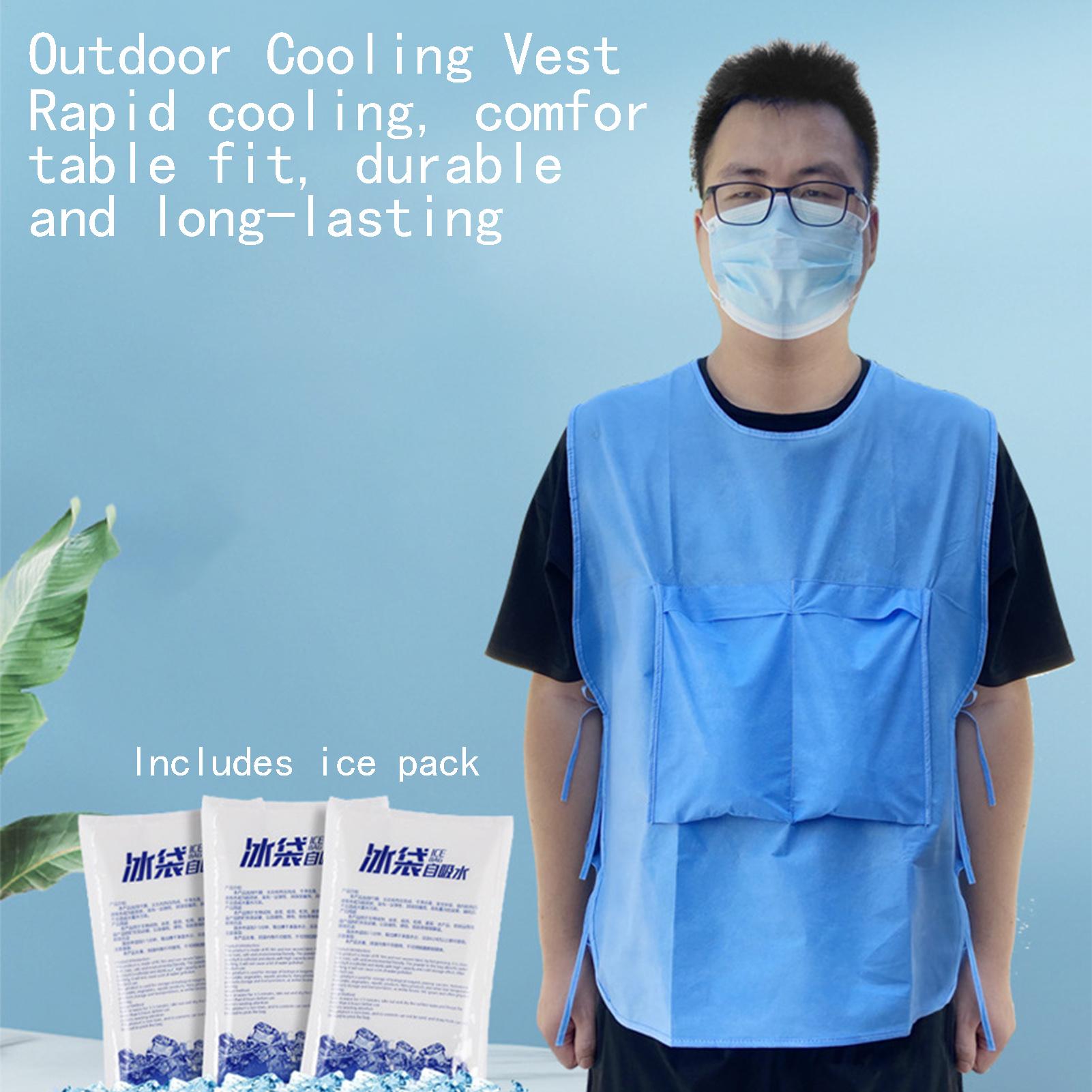 Cooling Vest Cold Jacket with  - Cold Pack Ice Gel บทวิจารณ์และราคา