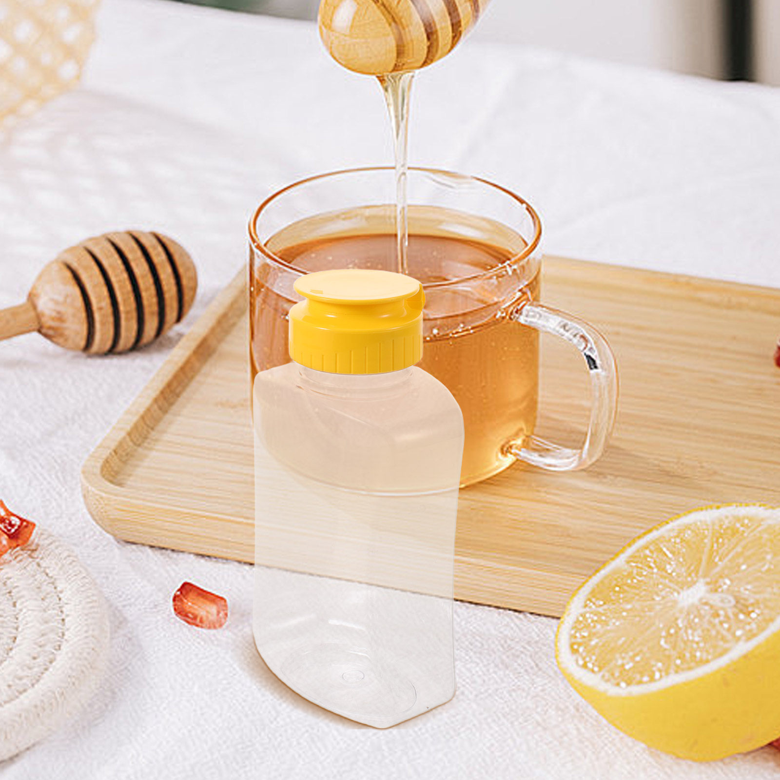4Pcs 180Ml Honey Squeeze Bottl - Condiment Squeeze Bottle บทวิจารณ์และราคา