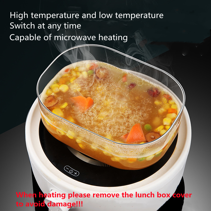High Borosilicate Glass Rectan - Glass Meal Prep Container บทวิจารณ์และราคา