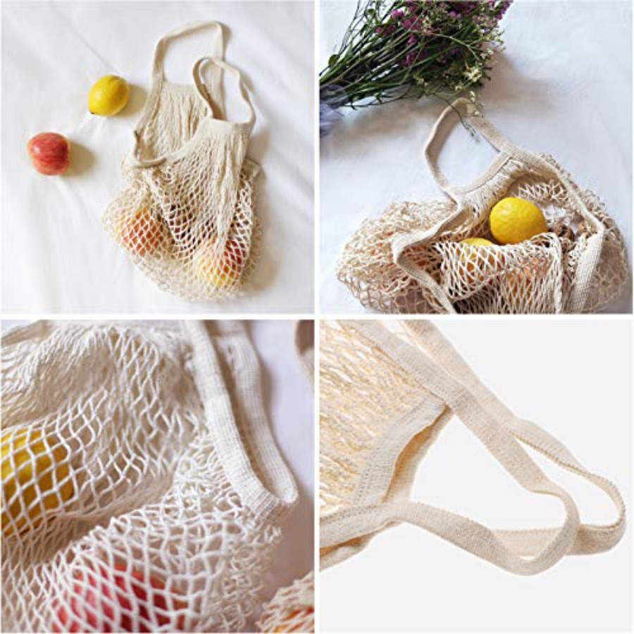 Cotton Mesh Produce Bags, Reus - Produce Bag Reusable Mesh บทวิจารณ์และราคา