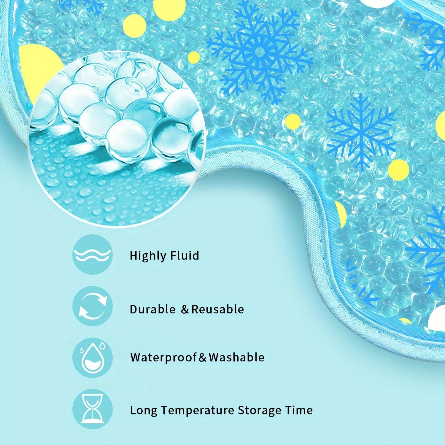 Cooling Eye Mask with Gel Bead - Cold Pack Ice Gel บทวิจารณ์และราคา