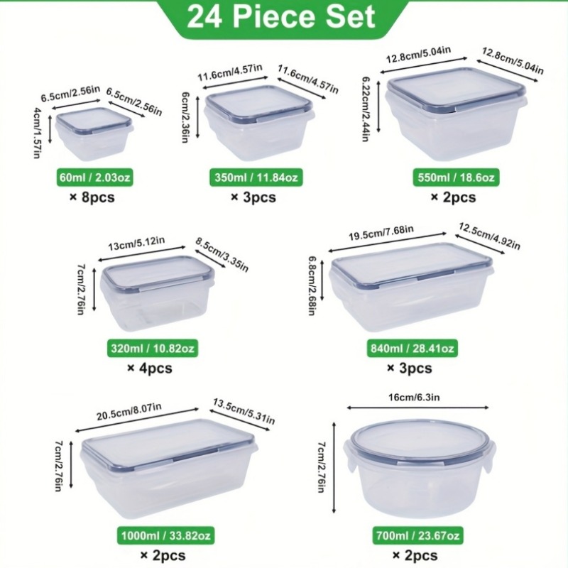 48PCS BPA-Free Food Storage Se - Food Storage And Preservation บทวิจารณ์และราคา