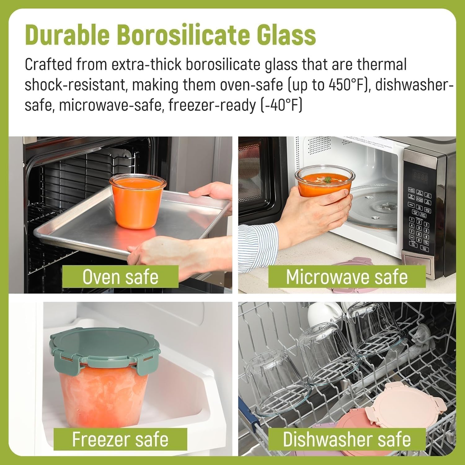 [UPGRADED LID] 6 Sets 3 Cup/24 - Food Storage Containers บทวิจารณ์และราคา