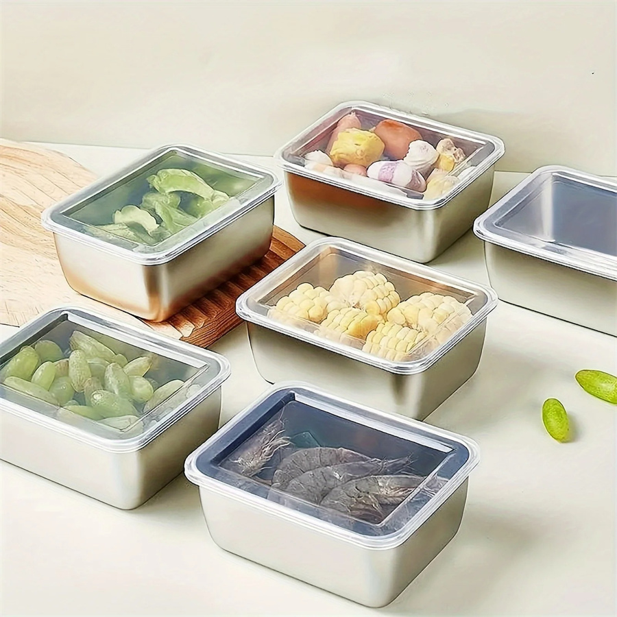 1/3/5pcs Stainless Steel Food  - Food Storage Method บทวิจารณ์และราคา