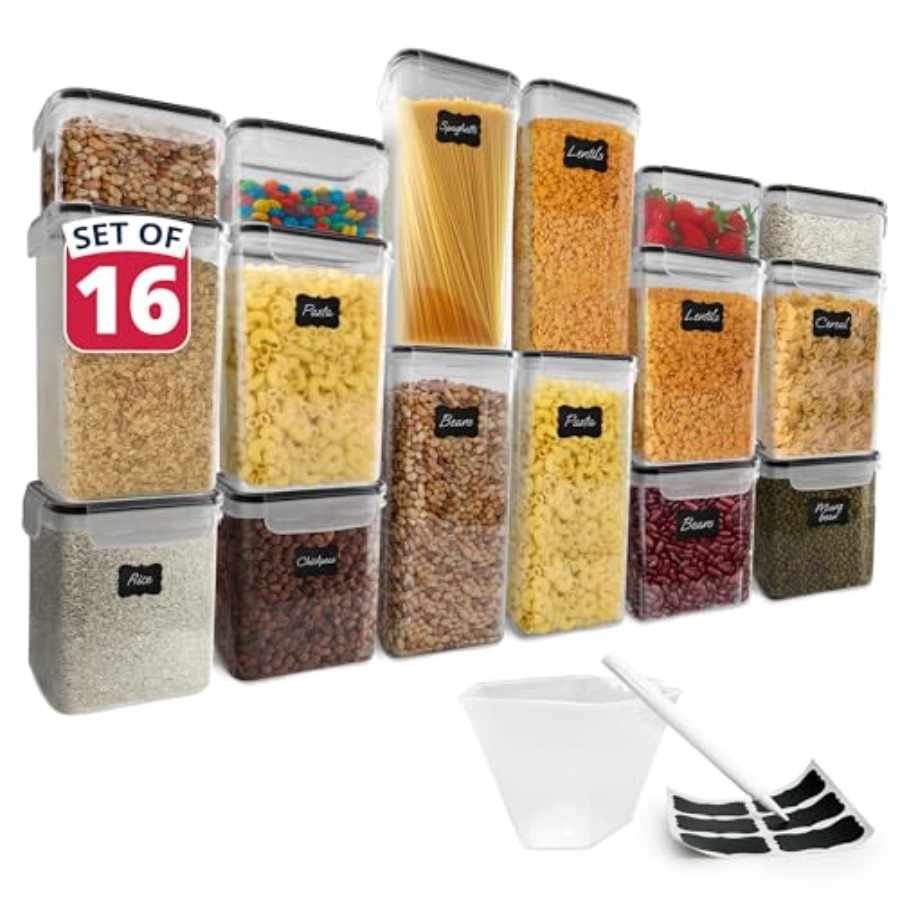 Airtight Food Storage Containe - Food Storage Plastic Containers With Lids บทวิจารณ์และราคา