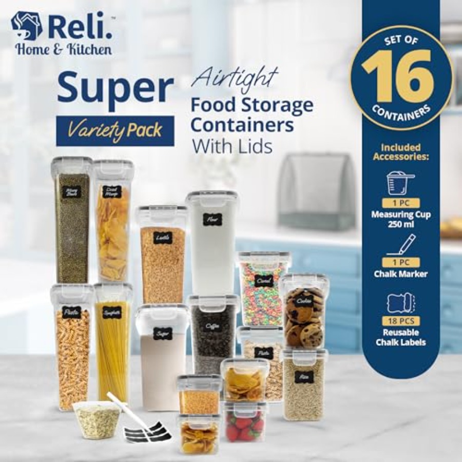 Airtight Food Storage Containe - Food Storage Plastic Containers With Lids บทวิจารณ์และราคา