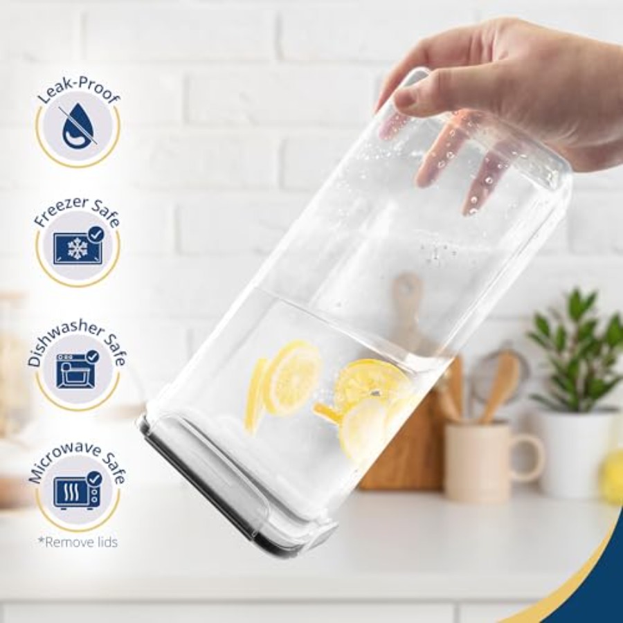 Airtight Food Storage Containe - Food Storage Plastic Containers With Lids บทวิจารณ์และราคา