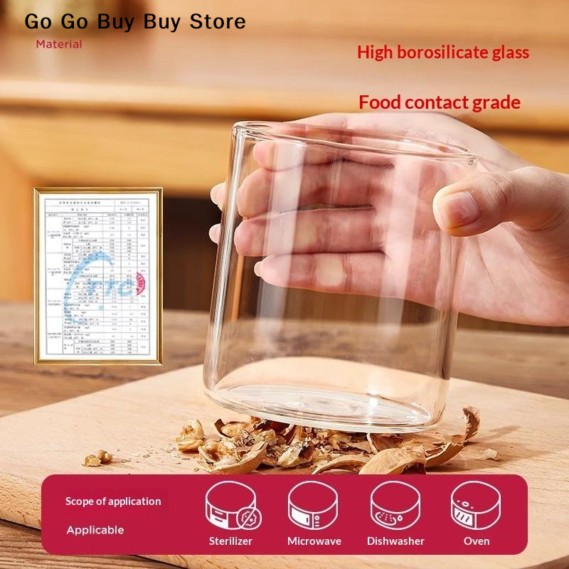【ST】1Pc 240/400ML Glass Food S - Food Storage With Glass Lids บทวิจารณ์และราคา