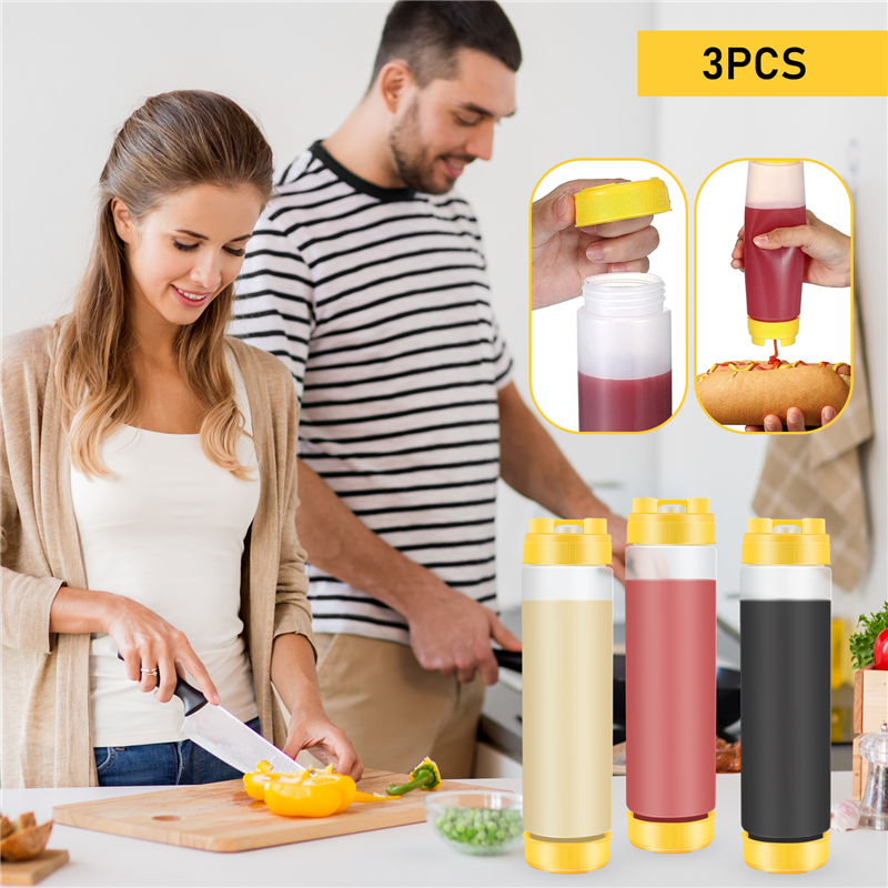 【HOT】Inverted Plastic Squeeze  - Condiment Squeeze Bottle บทวิจารณ์และราคา