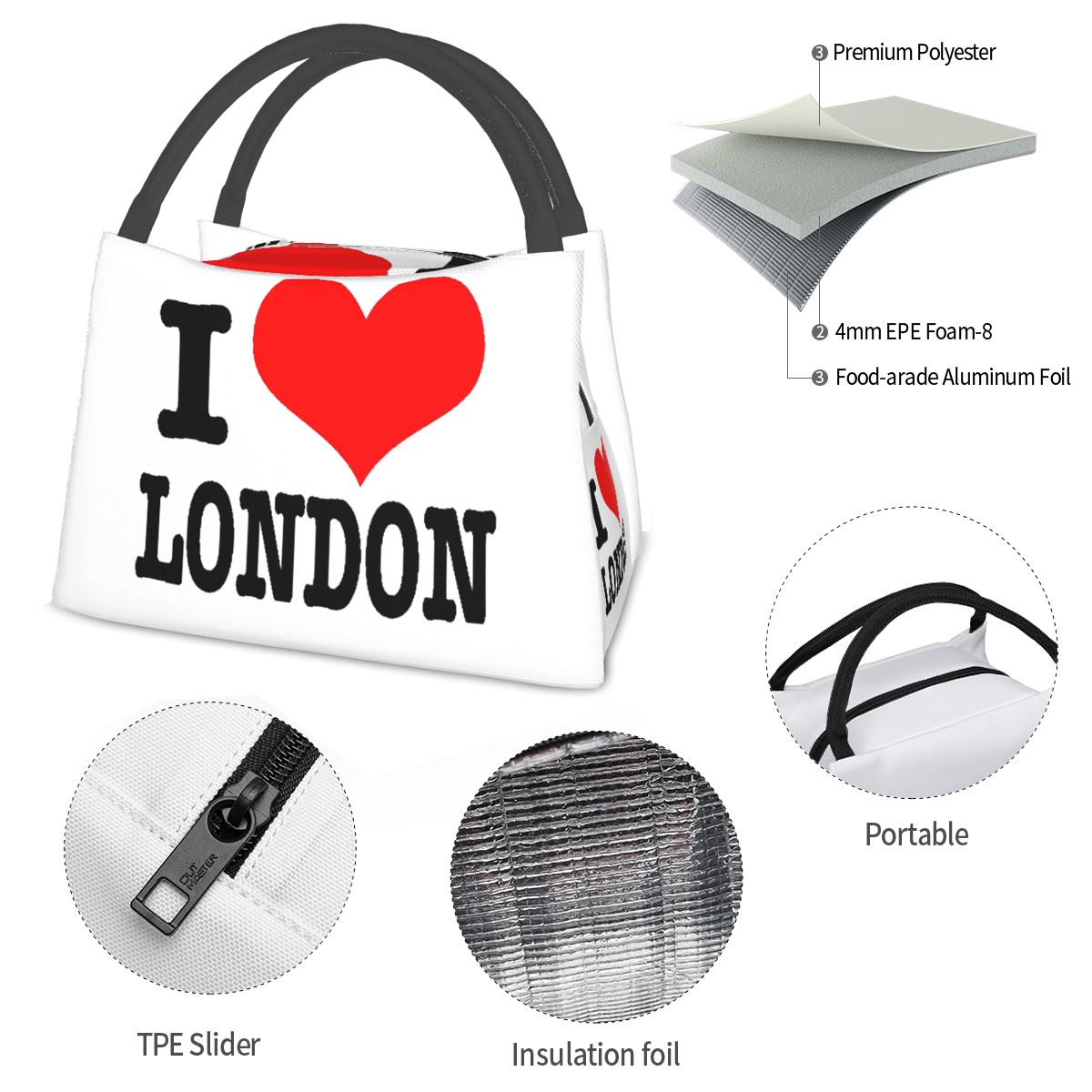 London UK England Insulated Lu - Food Storage Uk บทวิจารณ์และราคา
