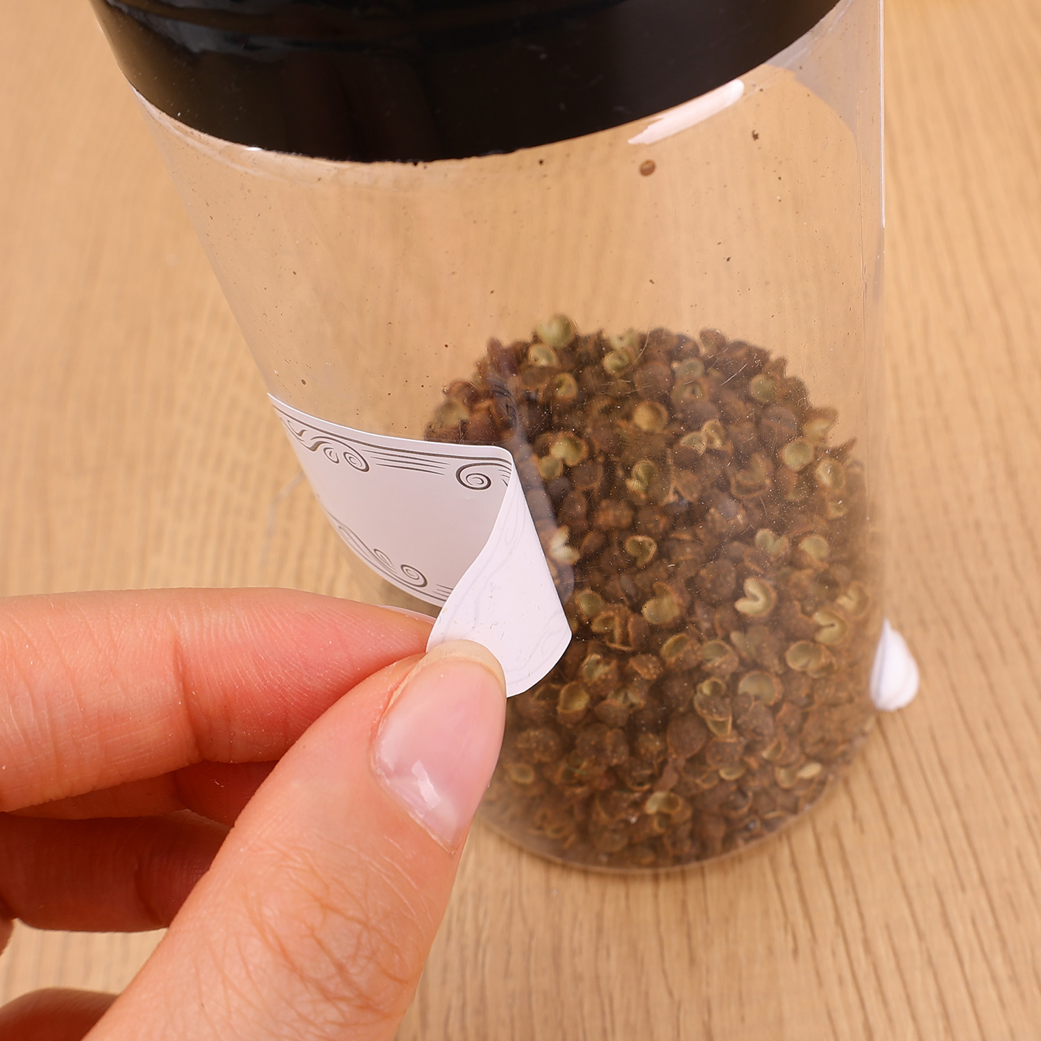 Oval Labels Blank Stickers Foo - Food Storage Jar Labels บทวิจารณ์และราคา