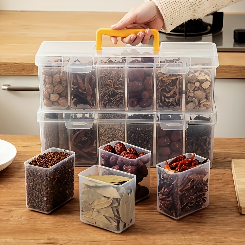 7Pcs Airtight Spice Container  - Food Storage Jar Set บทวิจารณ์และราคา