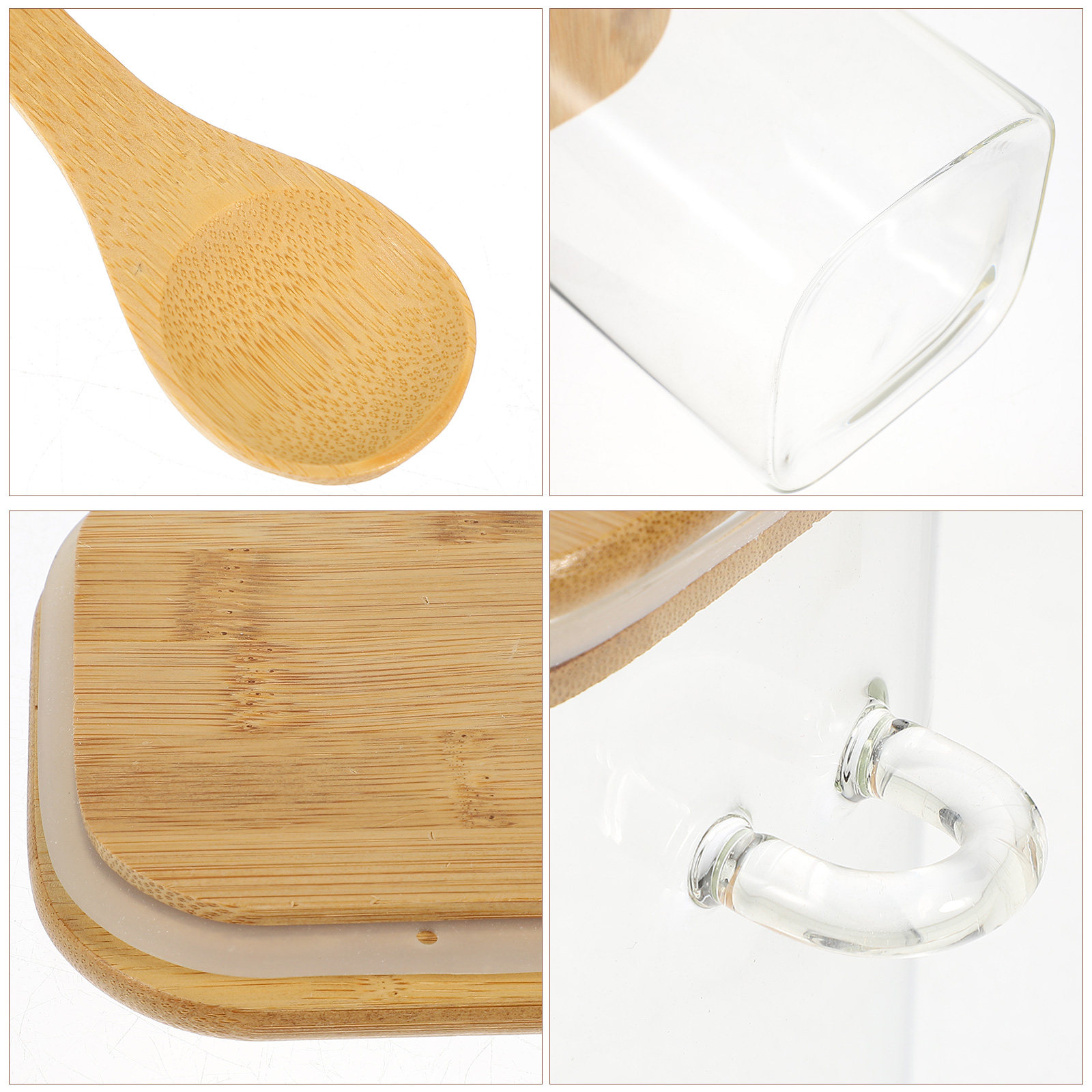 1Set Square Airtight Glass Foo - Food Storage With Glass Lids บทวิจารณ์และราคา