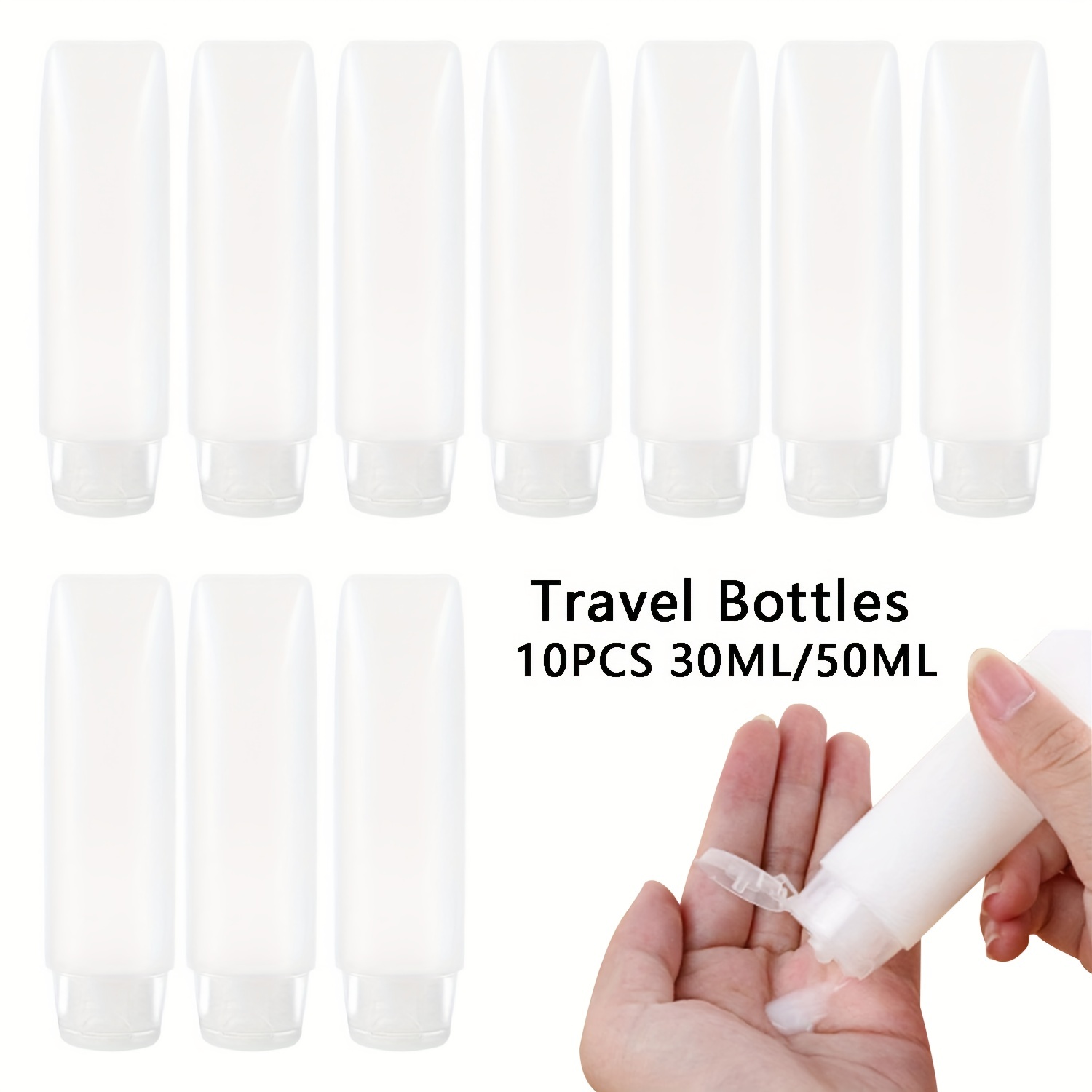 10pcs 30/50ml Empty Refillable - Condiment Squeeze Bottle บทวิจารณ์และราคา